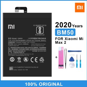 Xiao Mi Originele Vervangende Batterij BM50 Voor Xiaomi Mi Max 2 Max2 Echt Telefoon Batterij 5300Mah Hoge Capaciteit Met gratis Tools