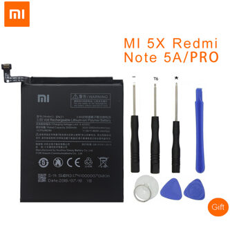 Xiao mi originele Vervanging Batterijen BN31 VOOR xiao Mi mi 5X mi 5X RODE mi note 5A Pro mi A1 rode mi Y1 LITE S2 TELEFOON Batterij 3000 mah