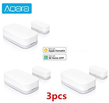 Xiaomi Aqara Deur Raam Sensor Zigbee Draadloze Verbinding Werken Met Mi Thuis App En Aqara Thuis Kit App Slimme Afstandsbediening controle 3stk door sensor