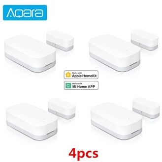 Xiaomi Aqara Deur Raam Sensor Zigbee Draadloze Verbinding Werken Met Mi Thuis App En Aqara Thuis Kit App Slimme Afstandsbediening controle 4stk door sensor
