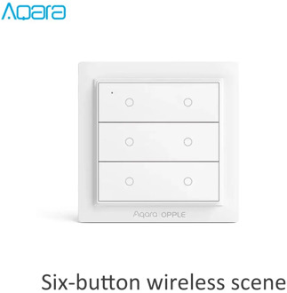 Xiaomi Aqara/OPPLE WXCJKG13LM ZigBee Wireless Smart Switch Home Bedroom Lighting Scene Six Buttons 2CH/4CH/6CH White