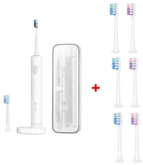 Xiaomi Dr.Bei Sonic Elektrische Tandenborstel Oplaadbare Tandenborstels Draagbare Waterdichte Draadloze Tandenborstel Reizen Doos add 6 brush hoofd