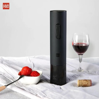 xiaomi Huohou Automatic Red Wine Bottle Opener Electric Corkscrew Foil Cutter Cork Out Tool 6S Open 550Mah Battery