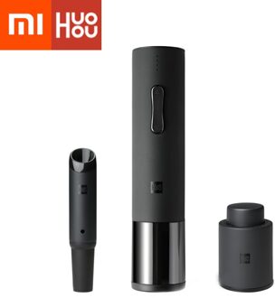 Xiaomi Huohou Automatische Flesopener Elektrische Rode Wijn Openers Stopper Snelle Decanter Wijn Kurkentrekker Foliesnijder Cork Out Tool 3 in1
