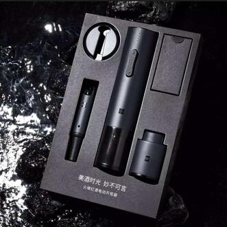 Xiaomi Huohou Automatische Flesopener Elektrische Rode Wijn Openers Stopper Snelle Decanter Wijn Kurkentrekker Foliesnijder Cork Out Tool Gift Sets 01