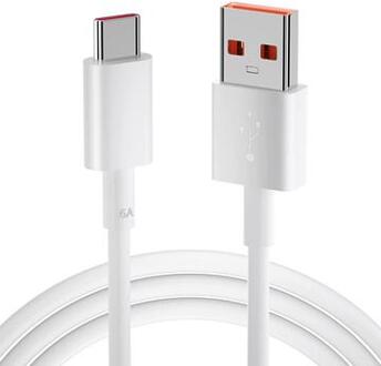 Xiaomi Mi USB-A naar USB-C kabel - 6A, 1m - Wit