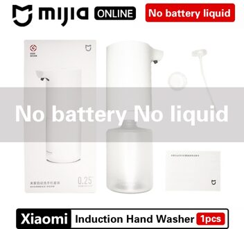 Xiaomi Mijia Automatische Inductie Schuimende Smart Hand Wasmachine Wassen Zeepdispenser Infrarood Sensor Voor Thuis Kantoor Magazijn nee accu liquid 1