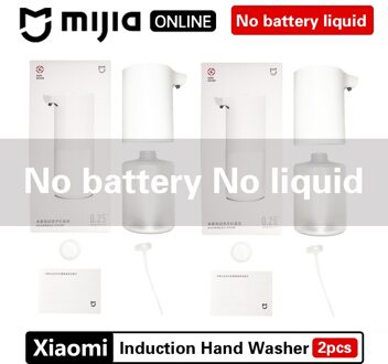 Xiaomi Mijia Automatische Inductie Schuimende Smart Hand Wasmachine Wassen Zeepdispenser Infrarood Sensor Voor Thuis Kantoor Magazijn nee accu liquid 2