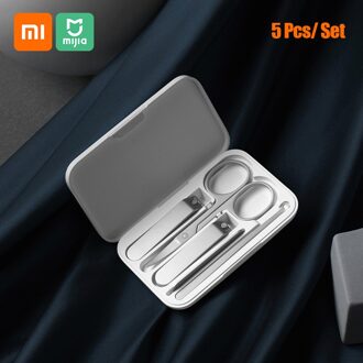 Xiaomi Mijia Nagelknipper Set Rvs Trimmer Pedicure Care Clippers Earpick Nagelvijl Professionele Beauty Trimmer Tool