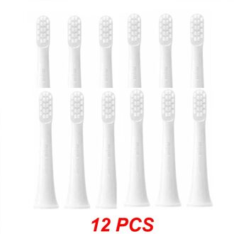 Xiaomi Mijia Opzetborstel 3Pcs/6Pcs/12Pcs Voor T100 Smart Akoestische Clean Opzetborstels borstelkop Combineert 12 stk