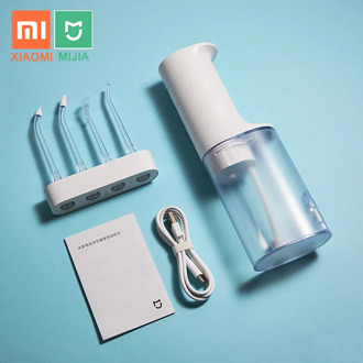 XIAOMI Mijia Smart Electric Oral Irrigator Dental Water Jet Flosser 4 Modes Oral Cleaning W/4 Nozzles Memory Original Xiaomi
