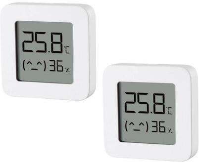 Xiaomi Mijia Smart Thermometer 2 Bluetooth Temperatuur Vochtigheid Sensor Lcd Digitale Hygrometer Vochtmeter Werken Met Mijia App 2stk