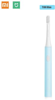 Xiaomi Mijia T100 Sonic Elektrische Tandenborstel Draadloze Usb Oplaadbare Tandenborstel IPX7 Waterdichte Tandenborstel Xiaomi Voor Volwassenen blauw