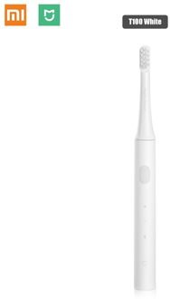 Xiaomi Mijia T100 Sonic Elektrische Tandenborstel Draadloze Usb Oplaadbare Tandenborstel IPX7 Waterdichte Tandenborstel Xiaomi Voor Volwassenen wit