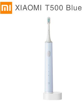 Xiaomi Mijia T500 Elektrische Tandenborstel Whitening Tanden Vibrator Draadloze Orale Smart Sonic Borstel Ultrasone Hygiëne Cleaner T500 blauw