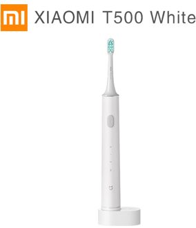 Xiaomi Mijia T500 Elektrische Tandenborstel Whitening Tanden Vibrator Draadloze Orale Smart Sonic Borstel Ultrasone Hygiëne Cleaner T500 wit