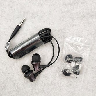 Xiaomi Oortelefoon Zuiger 3 Sport Verse Basic Versie 3.5Mm In-Ear Oordopjes Met Microfoon Voor Mi Note 10 pro Lite Redmi Note 8 9 Pro 9S zwart