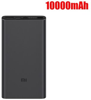 Xiaomi Power Bank 3 20000Mah Pro PLM07ZM Usb Type C 45W Snel Opladen Draagbare Mi Powerbank 10000Mah externe Batterij Poverbank 10000mAh zwart