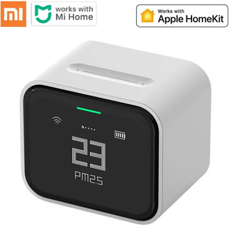 Xiaomi Qingping Air Detector Lite Retina Touch IPS Screen Touch Mi Home APP PM2.5 Air Monitor Air Detector Support Apple Homekit