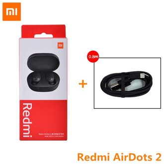 Xiaomi Redmi Airdots 2 Draadloze Bluetooth 5.0 Tws Oortelefoon Headset Links Rechts Lage Lag Modus Mi True Stereo auto Link Airdots2 Add kabel