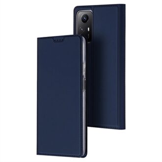 Xiaomi Redmi Note 12S Dux Ducis Skin Pro Flip Hoesje (Geopende verpakking - Uitstekend) - Blauw