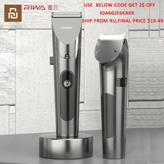 Xiaomi RIWA Electric Variable Speed Hair Clipper RE-6305 Strong Power Fine Steel Cutter Head With LED Screen Washable Low Noise