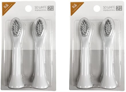 Xiaomi Tandenborstel Hoofd Voor Soocas EX3 Opzetborstel Elektrische Tandenborstel Ultrasone Automatische Borstel Vervanging Hoofd 4 toothbrush heads