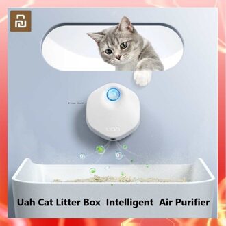 Xiaomi Uah Kattenbak Smart Deodorizer 24-Uur Smart Monitoring Lange Levensduur Batterij Positionering Adsorptie Huisdier Deodorizer