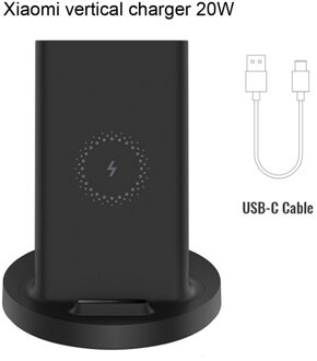 Xiaomi Verticale Draadloze Oplader 20W/55W Max Flash Opladen Qi Compatibel Meerdere Veilige Stand Horizontale Voor Mi 9 (20W) mix 2S