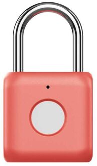 Xiaomi Vingerafdruk Hangslot Kitty Usb Waterdichte Draagbare Elektronische Voor Thuis Anti-Diefstal Bagage Case Veiligheidsslot rood