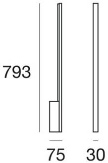 Xilema W1 - minimalistische LED-wandlamp, wit