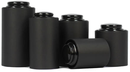 Xin Jia Yi Packaging Paper Tea Box Round Black Custom Luxury Black Tea Different Sizes Tube With Free PP Gift Bag Package