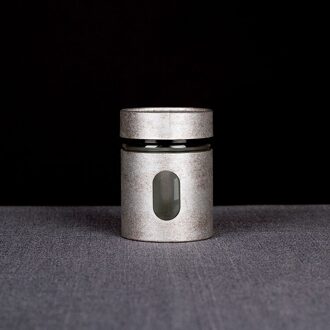 Xin Jia Yi Verpakking Glazen Pot met Venster Glazen Fles Voor Clear Lege Droog Fruit Bruiloft Schroef Doos 8.3cm x 11.7cm / Zilver