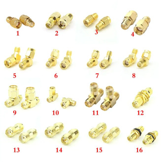 Xinangogo 2Pcs SMA to SMA Male Female RF Coaxial Coax SMA Adapter Kit SMA Male Female WiFi Antenna Connector SMA Plug Jack