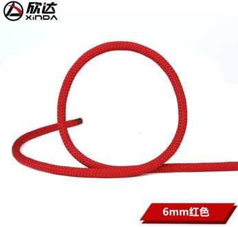 Xinda outdoor 6mm 8mm static rope grab knot rope rescue rope climbing outdoor safety auxiliary rope 6mm-rood-10meter