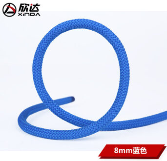 Xinda outdoor 6mm 8mm static rope grab knot rope rescue rope climbing outdoor safety auxiliary rope 8mm-blauw-10meter