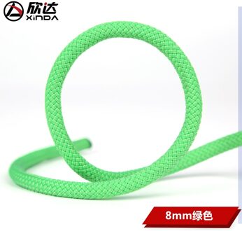 Xinda outdoor 6mm 8mm static rope grab knot rope rescue rope climbing outdoor safety auxiliary rope 8mm-groen-10meter