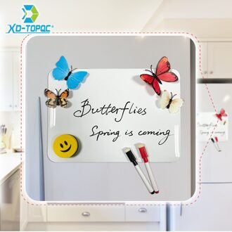 Xindi A4 21*30Cm Zachte Magneten Flexibele Mini Whiteboard Huisdier Film Prikbord Magnetische Notities Koelkast Memo pad FM01