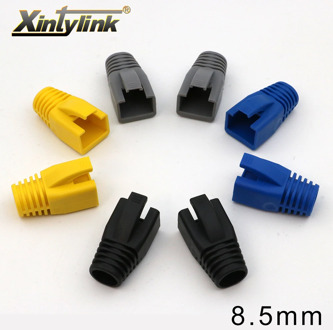 xintylink rj45 caps cat6a cat7 boots network ethernet cable connector sheath protective sleeve tpu bush 8.5mm 10pcs 50pcs 100pcs