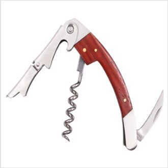 Xinyun Multifunctionele Houten Handvat Professionele Wijn Opener Draagbare Schroef Corkscrew Wijn Flesopener Wijn Gereedschap standaard