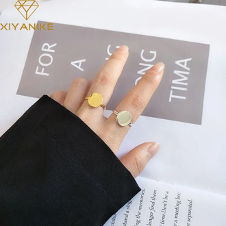 XIYANIKE 925 Sterling Silver Rings for Women Fashion Irregular Jewelry Creative Simple Geometric Finger Ring Party Accessories