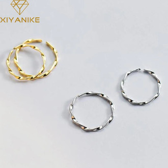 XIYANIKE 925 Sterling Silver Vintage Irregular Finger Rings for Women Couple New Fashion Party Jewelry Valentine's Day Gifts
