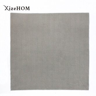 XizeHOM 25*25 cm Suede/gebreide stof Poetsdoeken Doekjes voor Lenzen Camera Computer Screen Bril Lenzenvloeistof Cleaning doek licht grijs