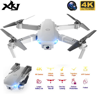 XKJ 2020 E68Pro Mini Drone 4K 1080P Wide Angle Camera Dron Wifi FPV Height Hold Mode RC Foldable Quadcopter Kid's Gift