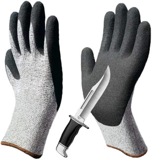 XL 1 Pair Anti-Abrasion Cut Resistant Safety Labor Protective Gloves Electric Welding Soldering Metal Industrial Tactical Gloves