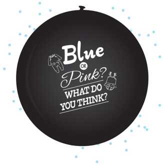 Xl Ballon Gender Reveal Jongen Zwart