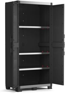 XL Garage high cabinet - 3  Planken - 89x54x188 cm - zwart