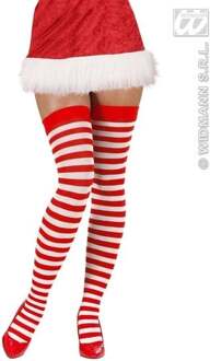 XL Kniekousen rood/wit Rood - Zalm