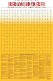 XL Spelposter Bierwoordzoeker -  Dieter Coppens, Tom Suykens (ISBN: 9789492533609)