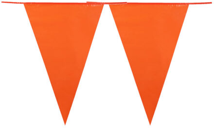 XL vlaggenlijn - 3x stuks - oranje - 10 meter - plastic - Holland/Nederland versiering - Koningsdag